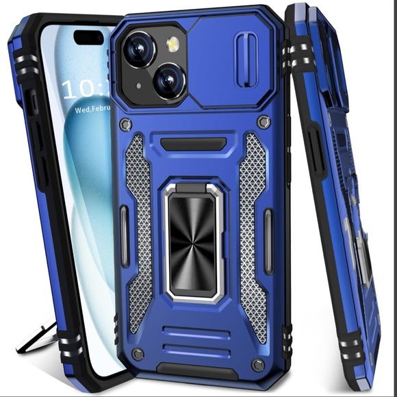 *NWT* iPhone 15 cases With Slide Camera Cover & Magnetic Kickstand Ring - Picture 4 of 5